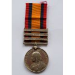 3 Bar Silver Queen Victoria South African Medal Rifle Brigade