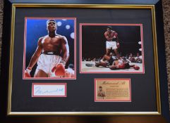 Large Signed Montage Of Muhammed Ali (Cassius Clay) Authenticated