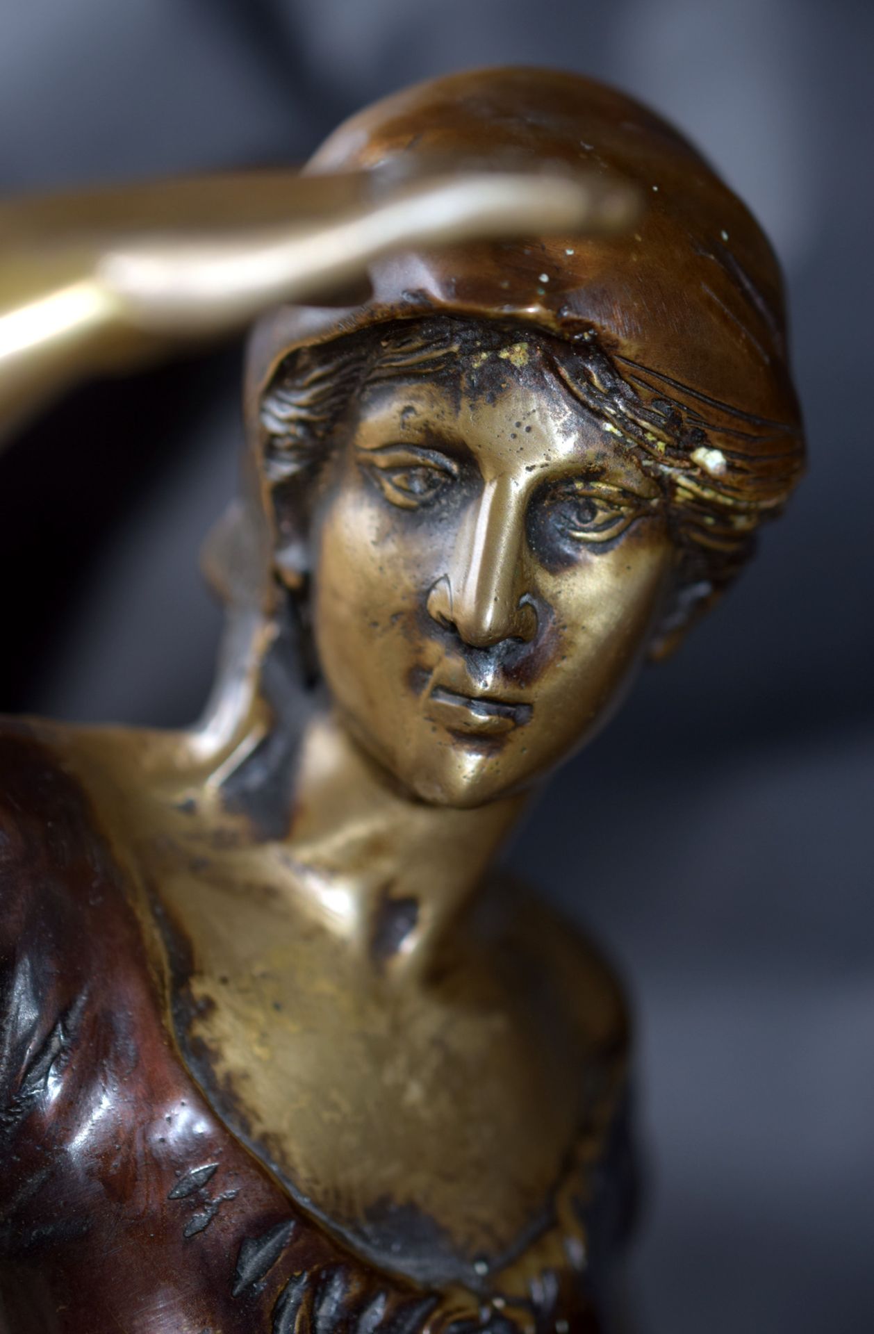Interesting 20th Century Bronze Of Sailor's Wife And Capstan. - Image 8 of 10
