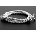 14K 0,60 ct Diamond Tennis Bracelet (Cube)