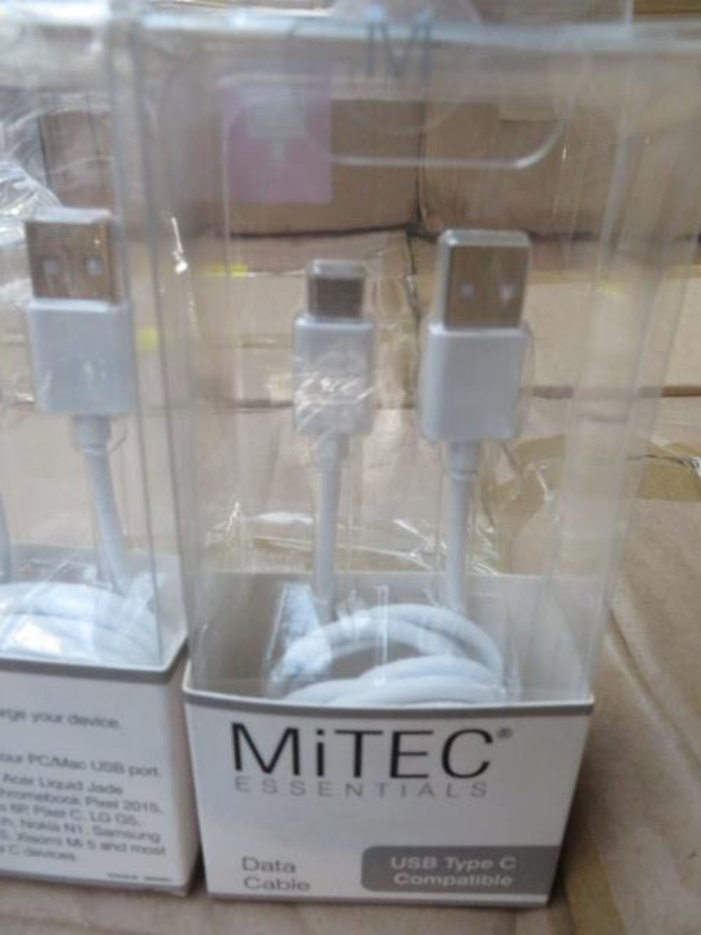 (65) PALLET TO CONTAIN 950 x BRAND NEW MiTEC ESSENTIALS DATA CABLE. USB TYPE C COMPATIBLE. RRP ... - Image 2 of 2