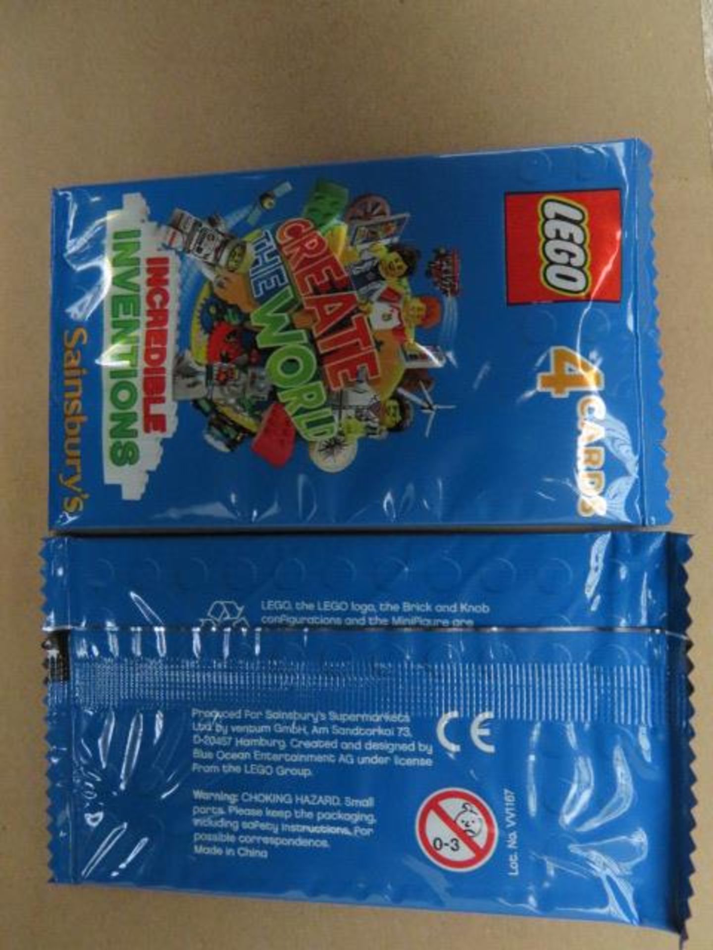 (67) LOT TO CONTAIN APPROX. 1,800 PACKS OF 4 LEGO INCREDIBLE INVENTIONS CARDS. UK PARCEL DELIVE... - Image 3 of 3