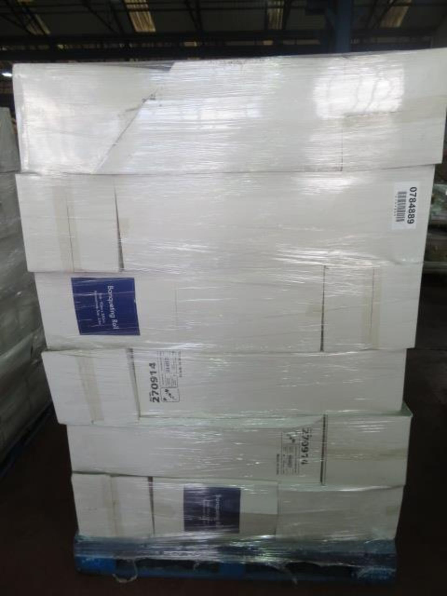 (61) PALLET TO CONTAIN 864 x BRAND NEW 3.6M BANQUETING ROLL. SIZE: 90 x 360CM. RRP £1.99 EACH.... - Image 2 of 3