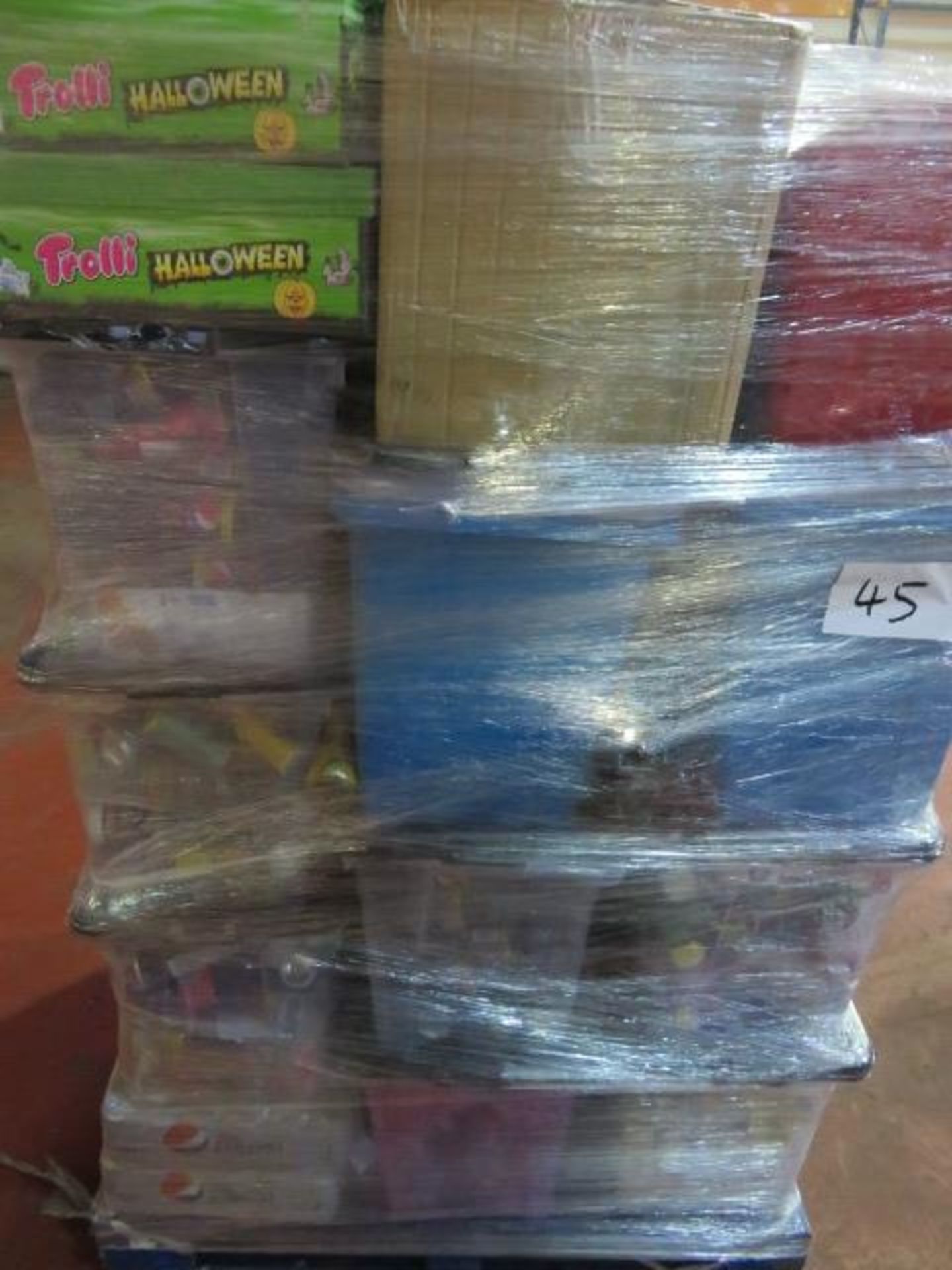 (45) LARGE PALLET TO CONTAIN A VERY LARGE QTY OF VARIOUS FOOD, DRINK & CONFECTIONARY TO INCLUDE... - Bild 2 aus 6