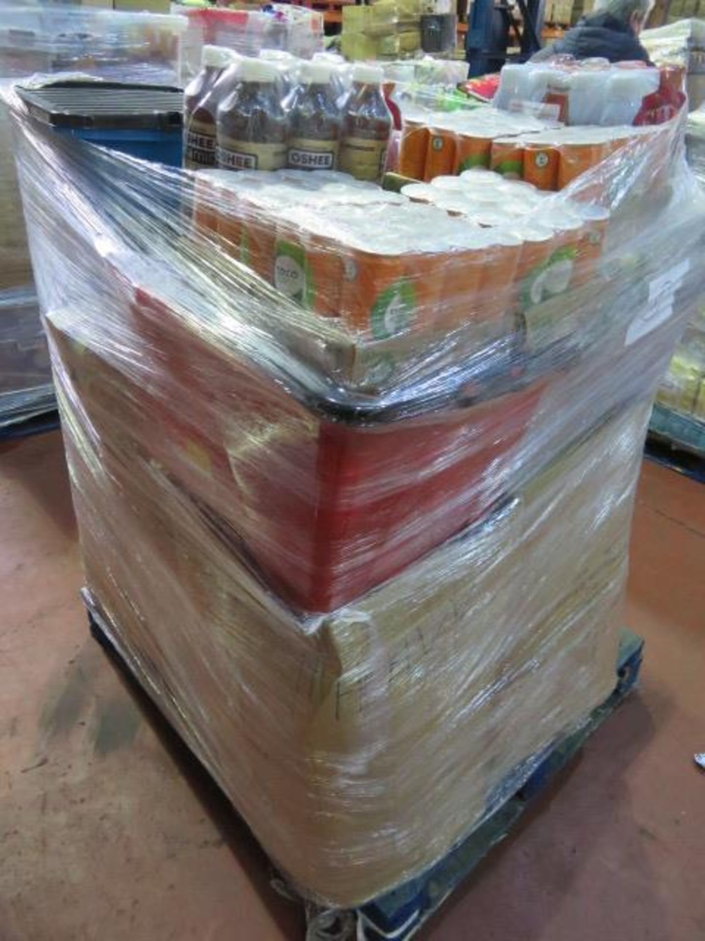 (2C) LARGE PALLET TO CONTAIN A VERY LARGE QTY OF VARIOUS FOOD, DRINK & CONFECTIONARY TO INCLUDE... - Image 3 of 9