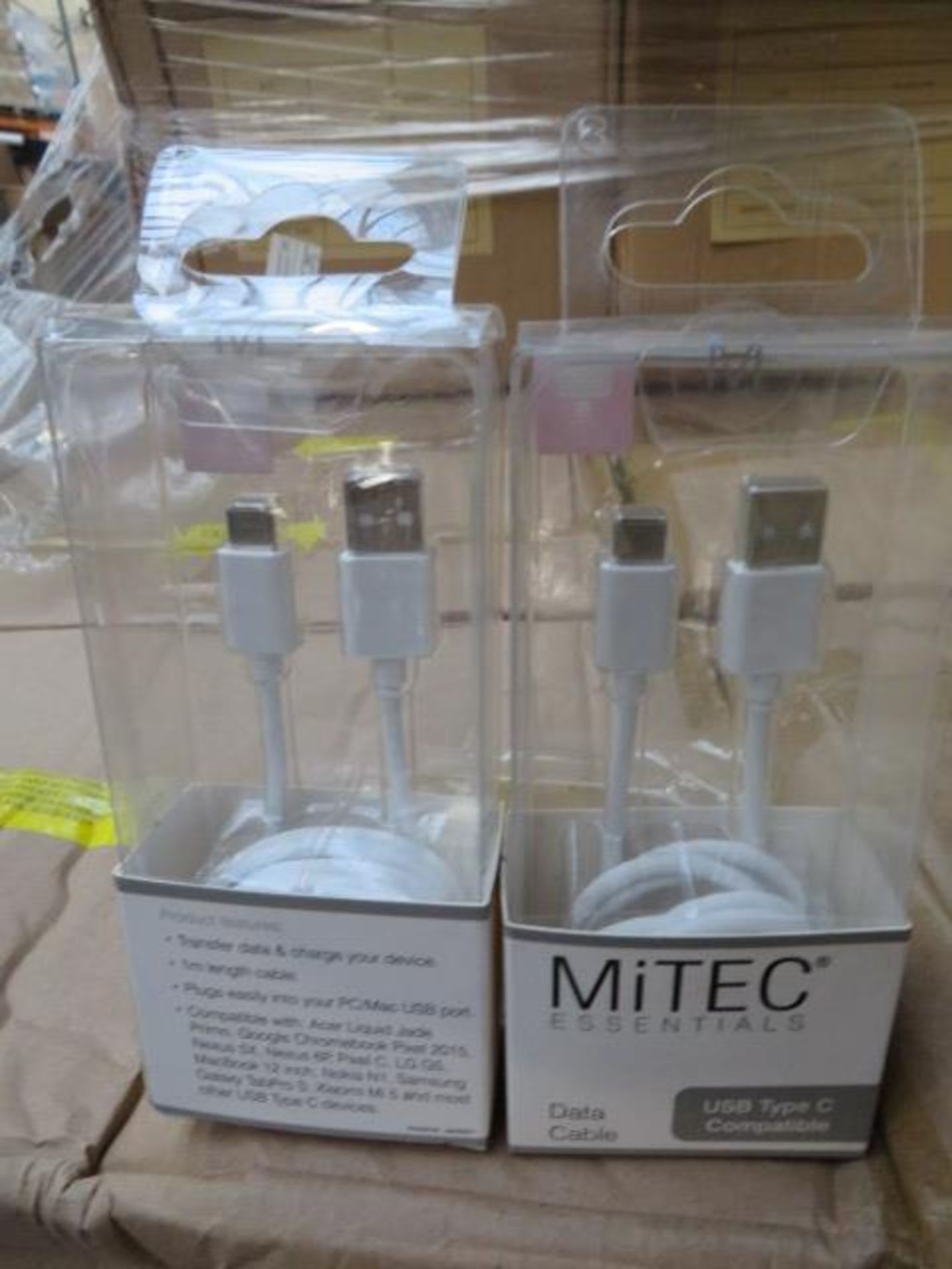 (65) PALLET TO CONTAIN 950 x BRAND NEW MiTEC ESSENTIALS DATA CABLE. USB TYPE C COMPATIBLE. RRP ...