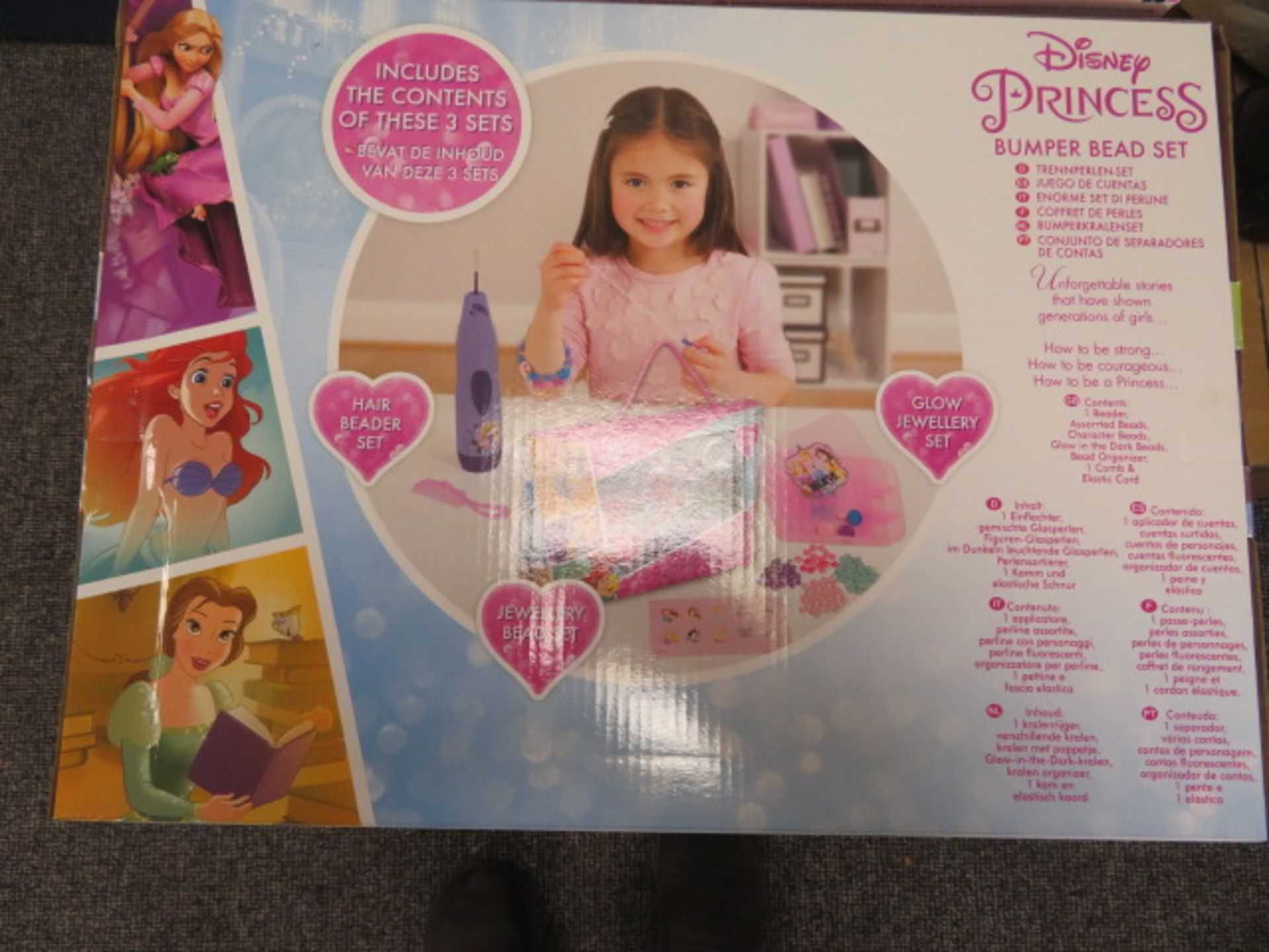 (240) PALLET TO CONTAIN 60 X BRAND NEW DISNEY PRINCESS BUMPER BEAD SET. CREATE YOUR OWN STYLE, ... - Image 3 of 5