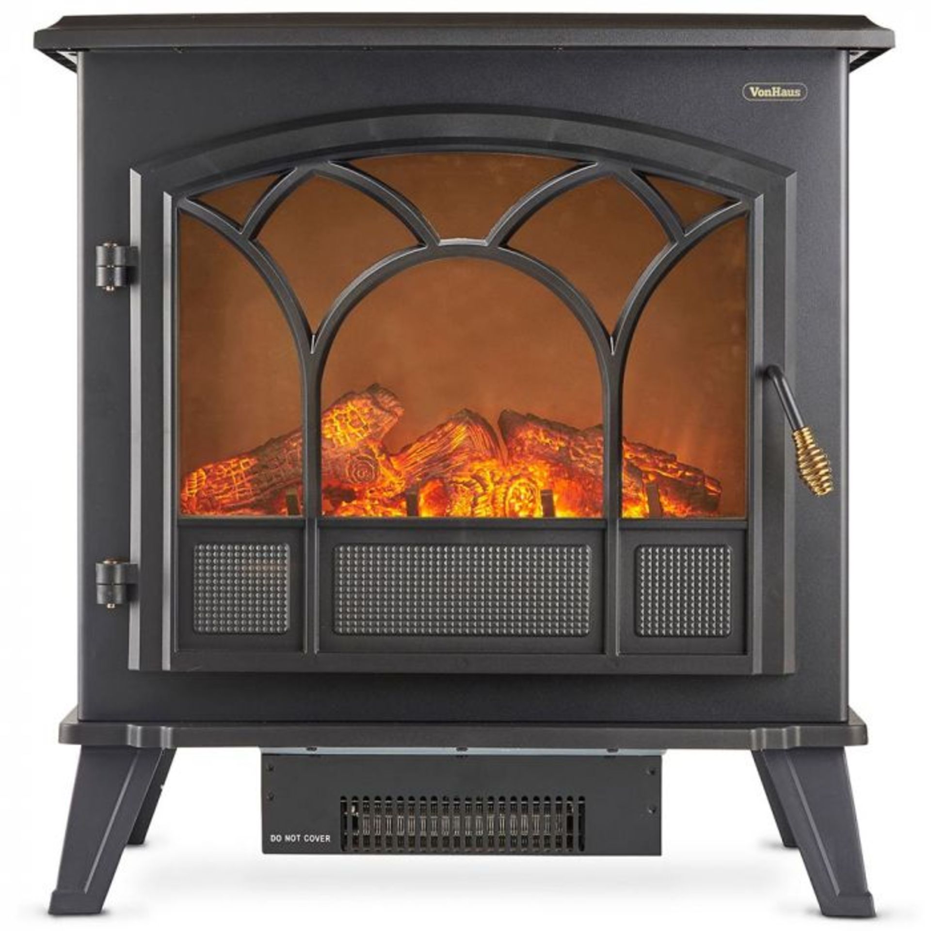 (S24) 1850W Large Black Stove Heater 1850W PORTABLE ELECTRIC STOVE HEATER – classically-desi... - Image 3 of 4