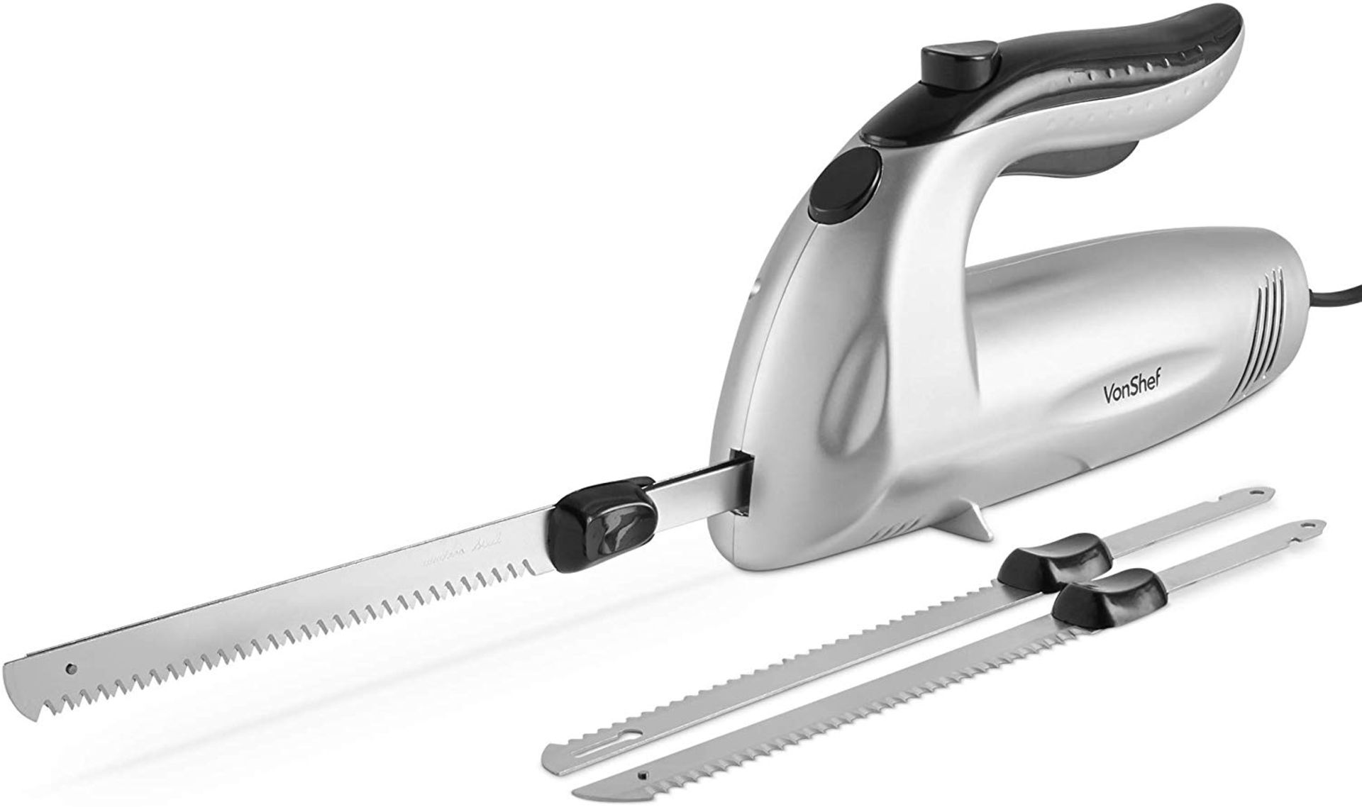 (NN1) 150W Electric Knife - Serrated Carving Knife Set - Interchangeable Blades Ideal for Turk... - Image 2 of 4