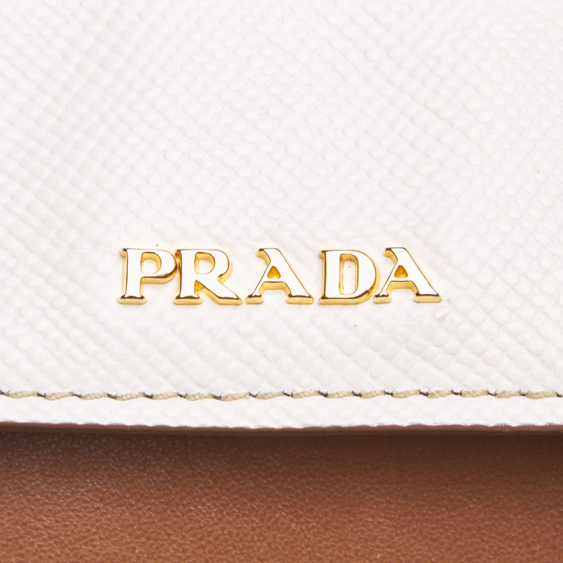 Prada Canvas Double Cuir Satchel Handbag - Image 4 of 10