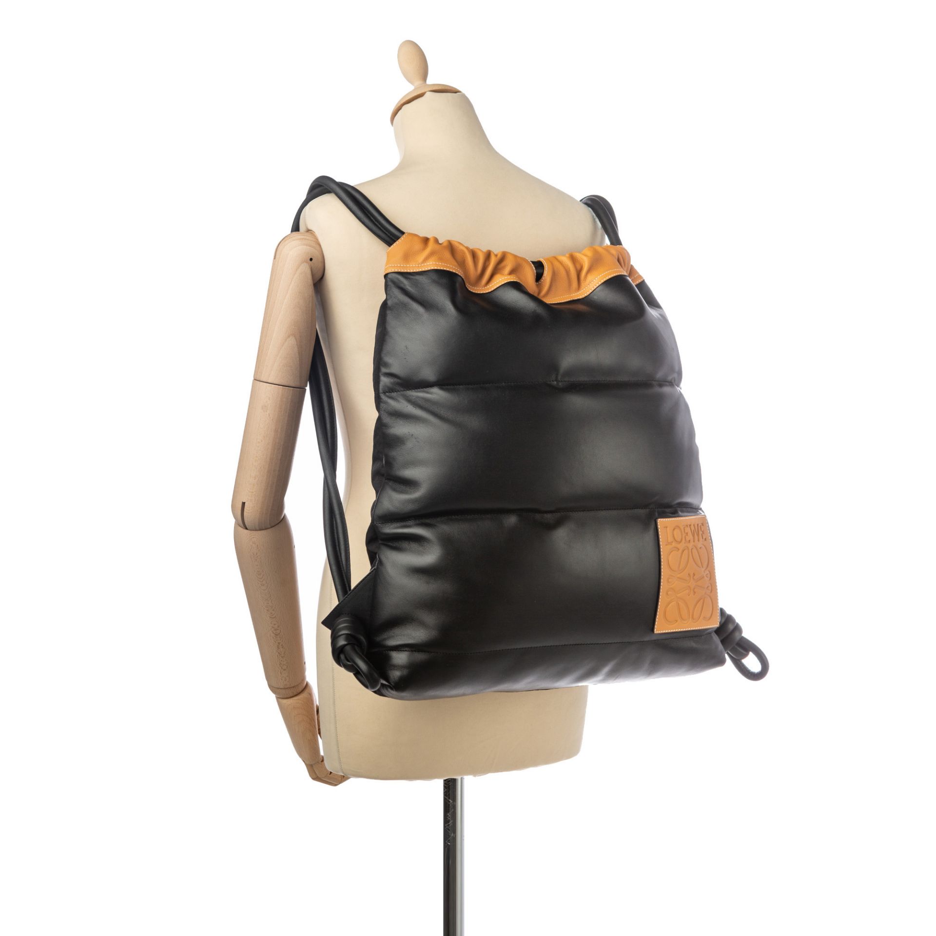 Loewe Leather Yago Puffy Backpack - Image 4 of 7