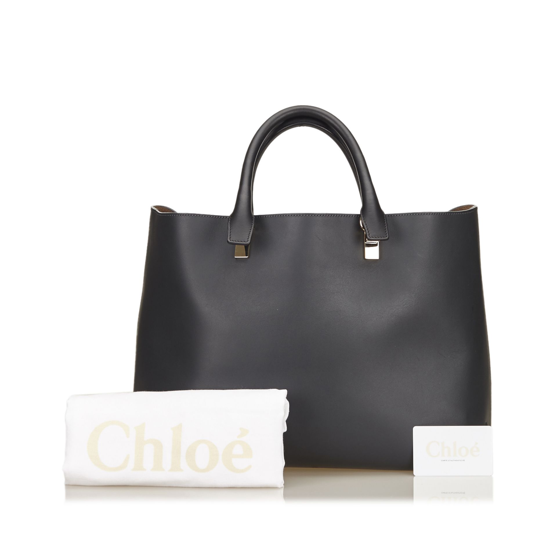 Chloe Leather Baylee Tote Bag - Image 6 of 8