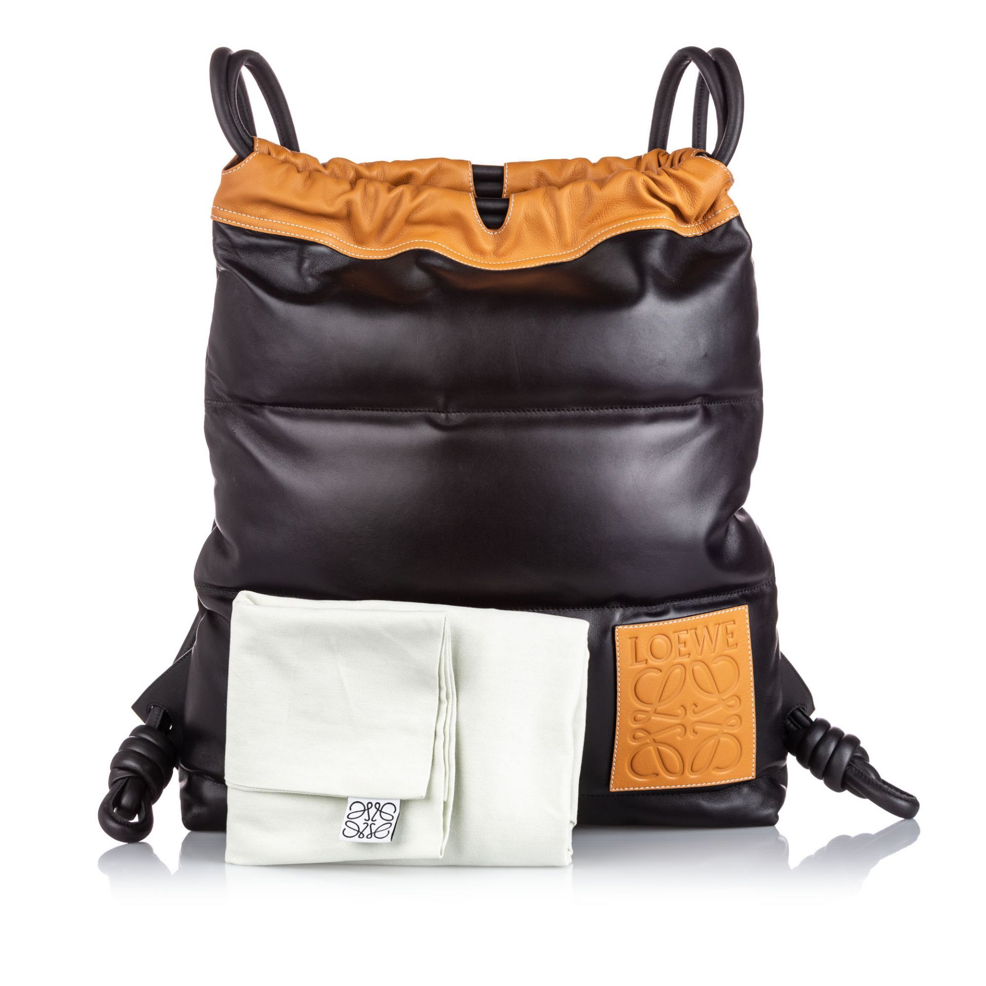 Loewe Leather Yago Puffy Backpack - Image 5 of 7