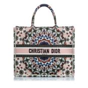 Dior Embroidered Book Tote Tote Bag