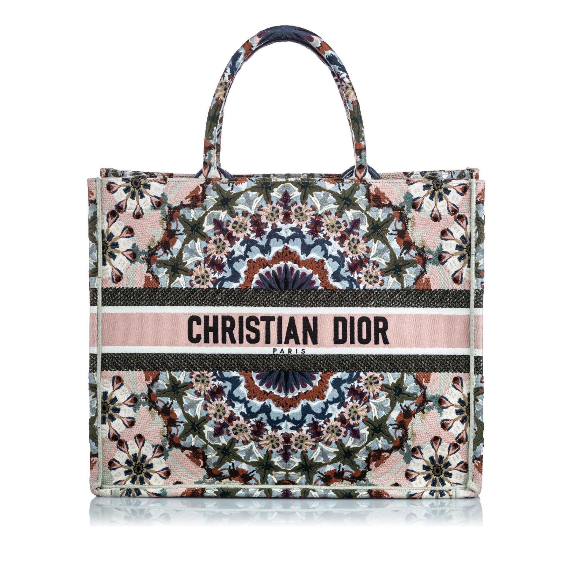 Dior Embroidered Book Tote Tote Bag