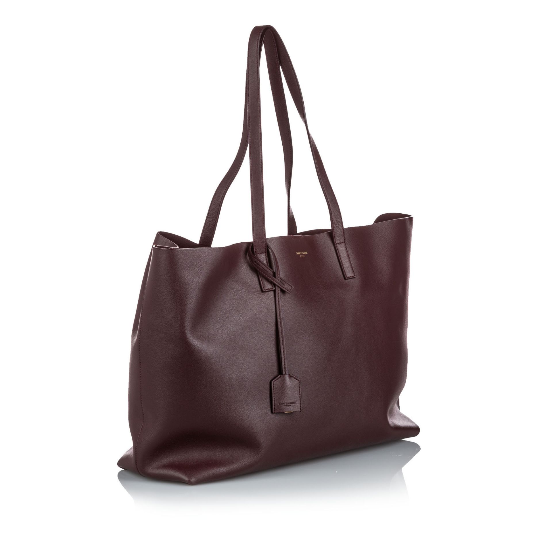 Yves Saint Laurent Leather East West Shopping Tote Bag - Image 7 of 7