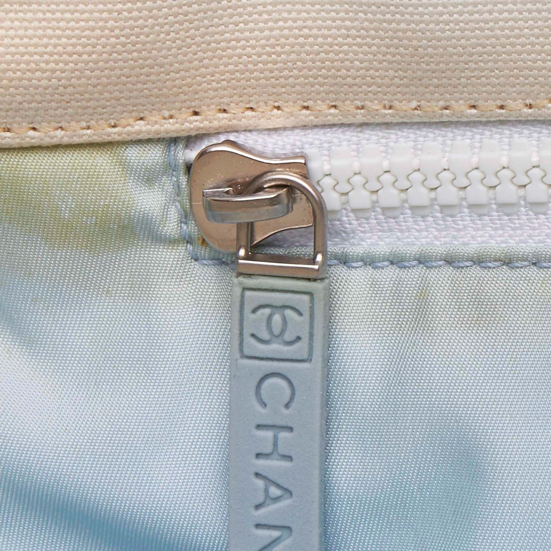 Chanel Tricolor Sports Line Canvas Tote Bag - Image 6 of 10