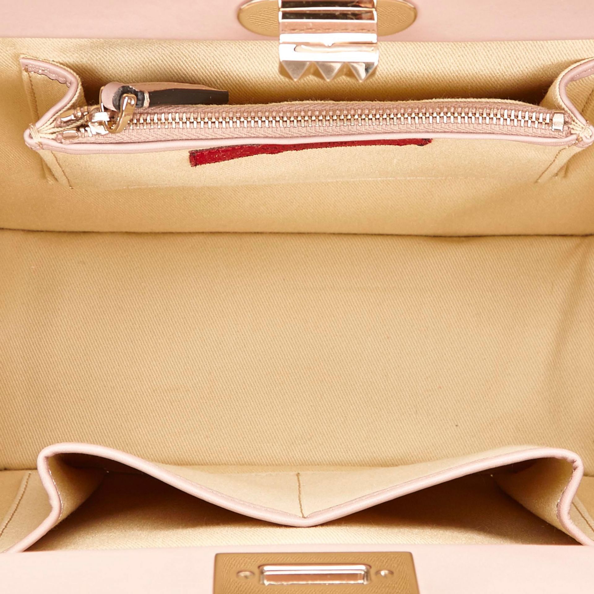 Valentino Leather Rockstud Frame Handbag - Image 6 of 9