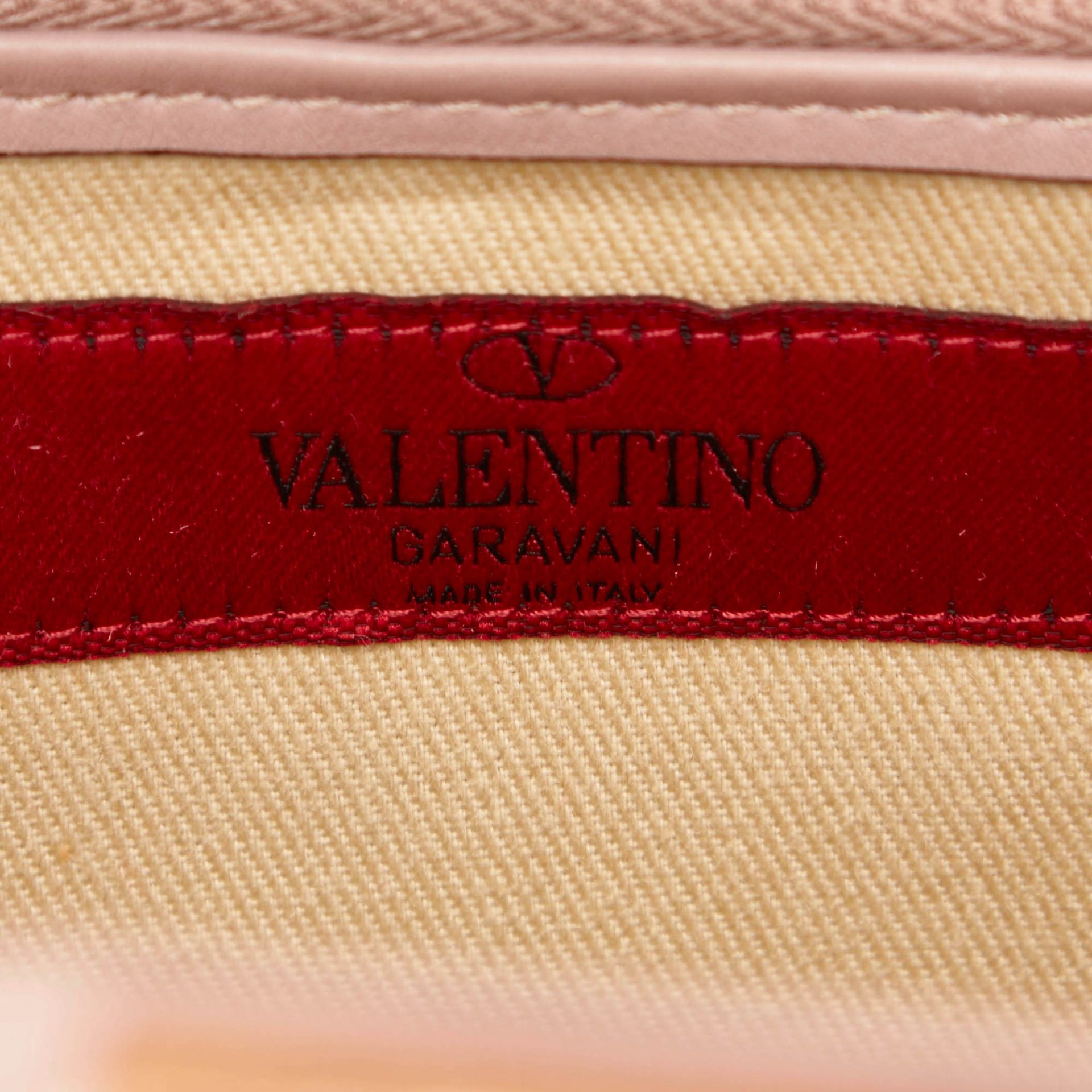 Valentino Leather Rockstud Frame Handbag - Image 5 of 9