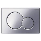 (SH1027) Geberit Sigma01 Matt Chrome Dual Flush Plate.The flush plate is the only visible part ...