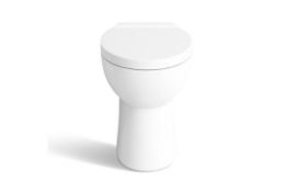 Back to Wall Toilet & Soft Close Seat. Stylish design Made from White Vitreous China Finished...