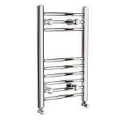 (TP17) 650x400mm Straight Heated Towel Radiator. Low carbon steel chrome plated radiator This chrome