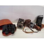 Cameras and Binoculars Bundle Vintage