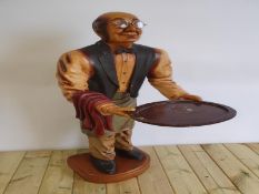 Vintage Waiter Statue