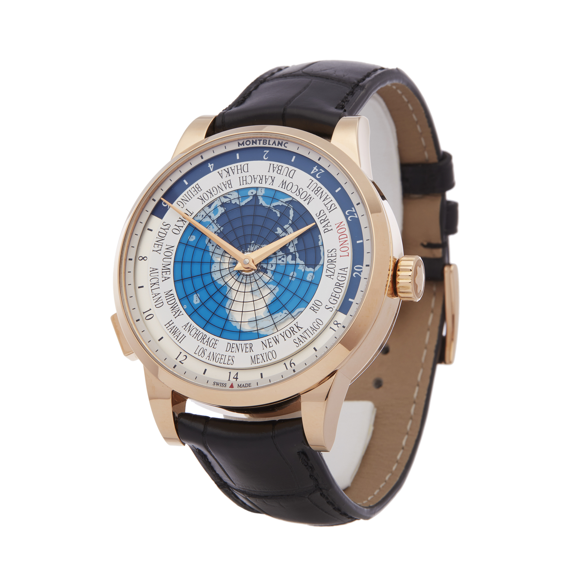 2019 Montblanc Heritage Spirit Worldtimer Yellow Gold - 112307 - Image 6 of 7