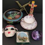 Vintage Assorted Ceramics Includes Wedgwood, Cloisonné & Thrifco