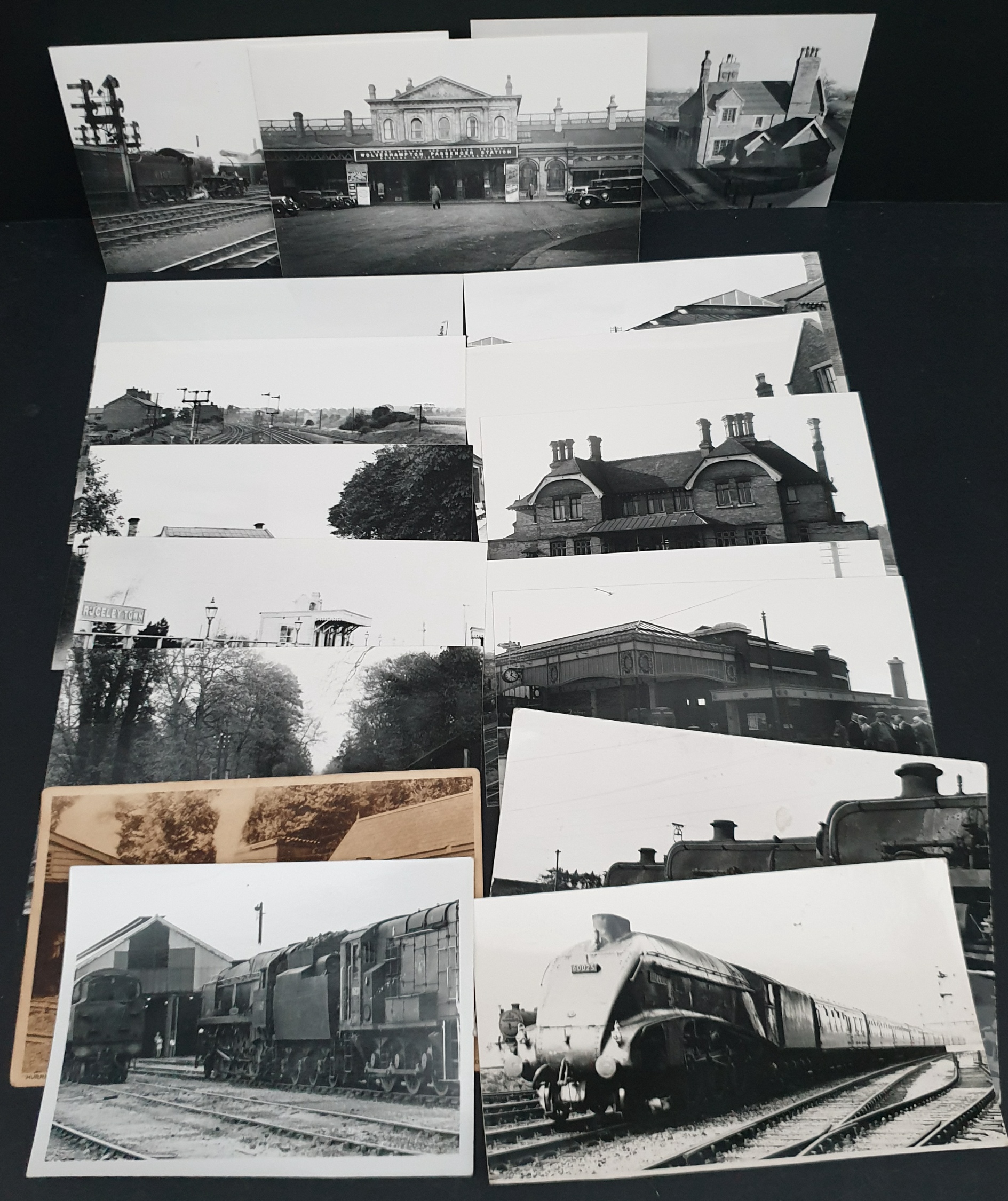 Vintage 17 x Railway Related Photographs