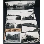 Vintage 17 x Railway Related Photographs