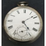 Antique Silver Cased Waltham Mass Pocket Watch