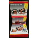 Vintage 3 Hornby Model Railway TrakMat Accessories Packs 00 Gauge