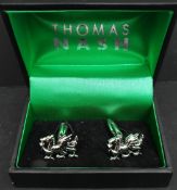 Costume Jewellery Thomas Nash Welsh Dragon Cufflinks