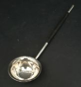 Sterling Silver Toddy Ladle Birmingham Ebonised Handle