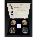 Collectable Coins Set 4 Quotes of Winston Churchill Commemorative Strike