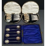 Vintage 3 x Boxed Tea Spoons & Coffee Bean Spoon Sets