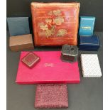 Vintage 10 Assorted Costume Jewellery Boxes