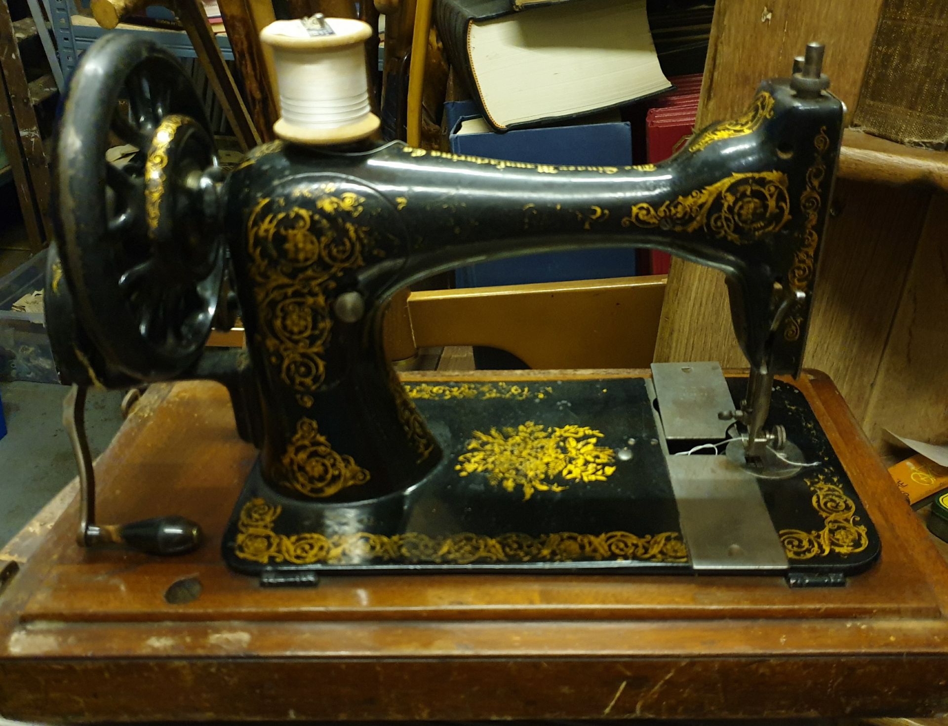 Antique 2 x Sewing Machines Singer & Bradbury's - Image 2 of 9