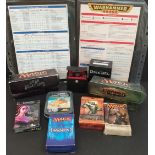 Vintage Assorted War Hammer Game Cards & Dice