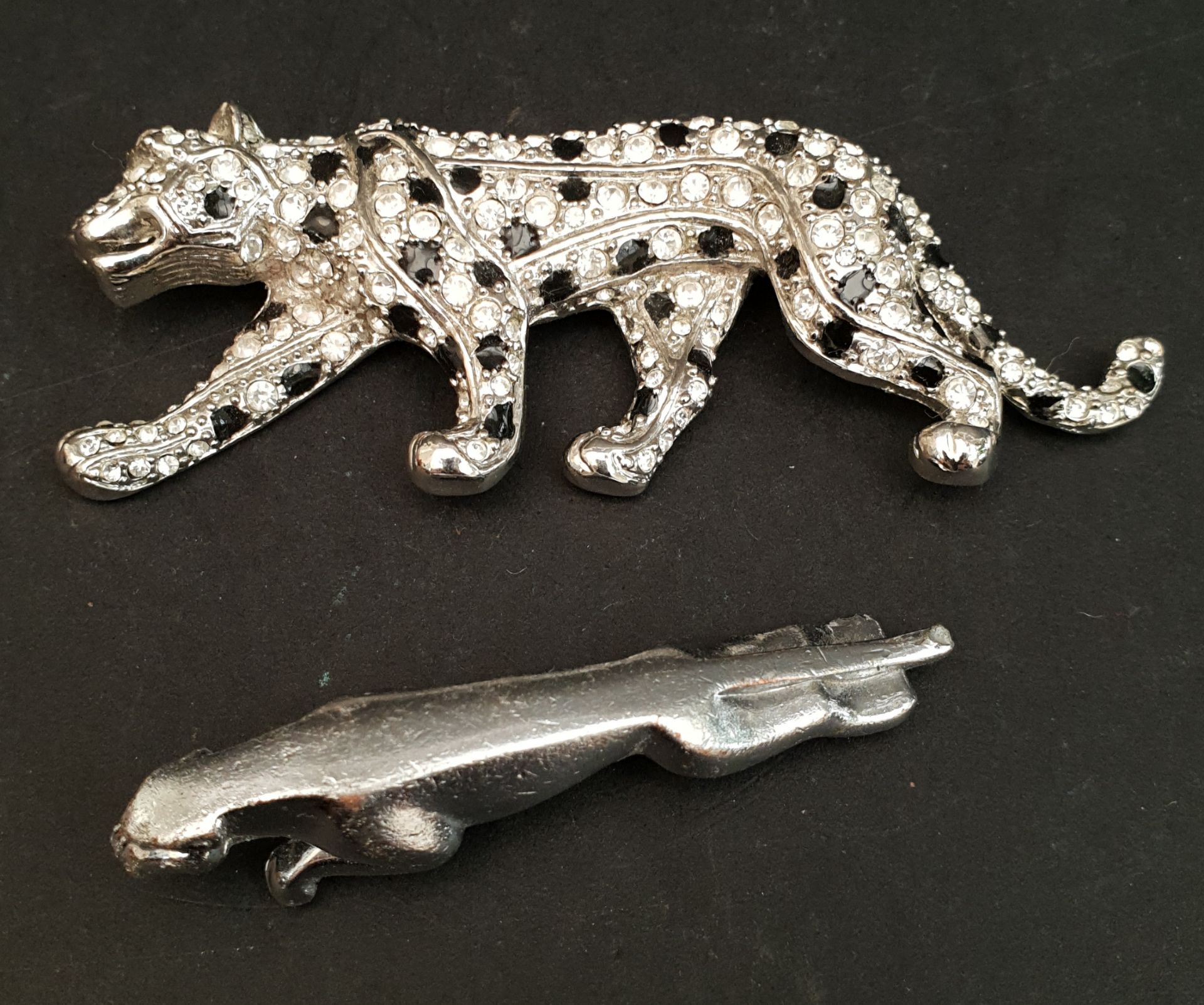 Costume Jewellery Jaguar Brooch & Jaguar