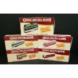 Vintage 5 x Atlas Die Cast Model Buses Boxed