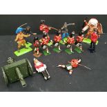 Vintage Group of Britains Soldier Figures 1971 and Pre 71 Lead Figures