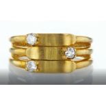 14 kt. Yellow gold - Ring Diamond