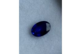 Beautiful Blue Sapphire Gem Stone 0.45 cts Brillant cut oval 6 x4 mm