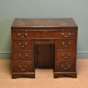 George III Antique Figured Mahogany Antique Desk