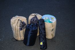 Job Lot of 4 Sleeping Bags and 1 Tent