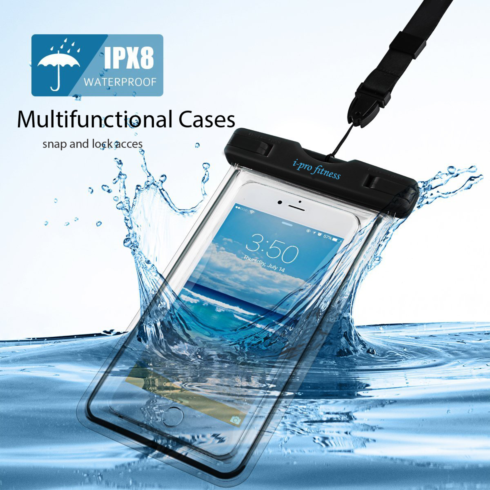 * Trade Lot * 100x Units Submersible Underwater waterproof Phone Carry Case