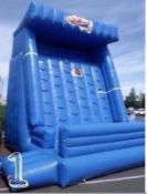 Funfair bouncy castle fairground inflatable climbing wall